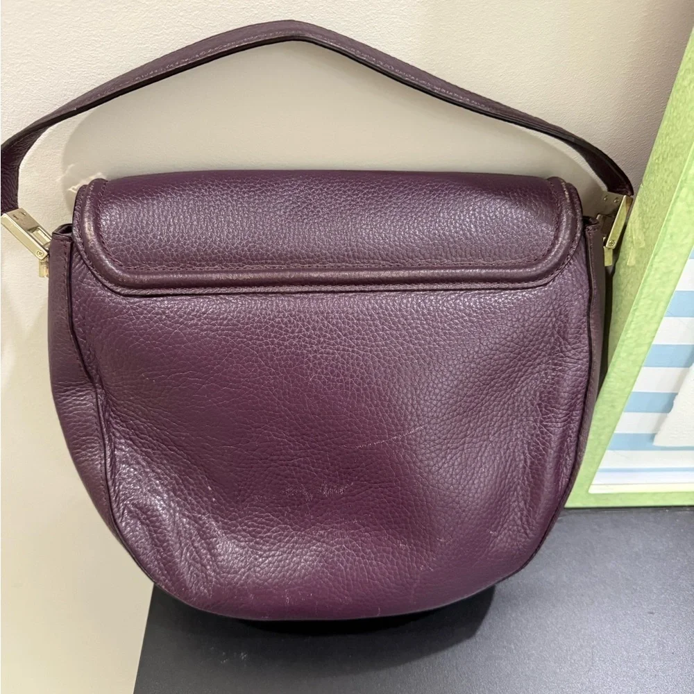Kate Spade Plum Leather Satchel